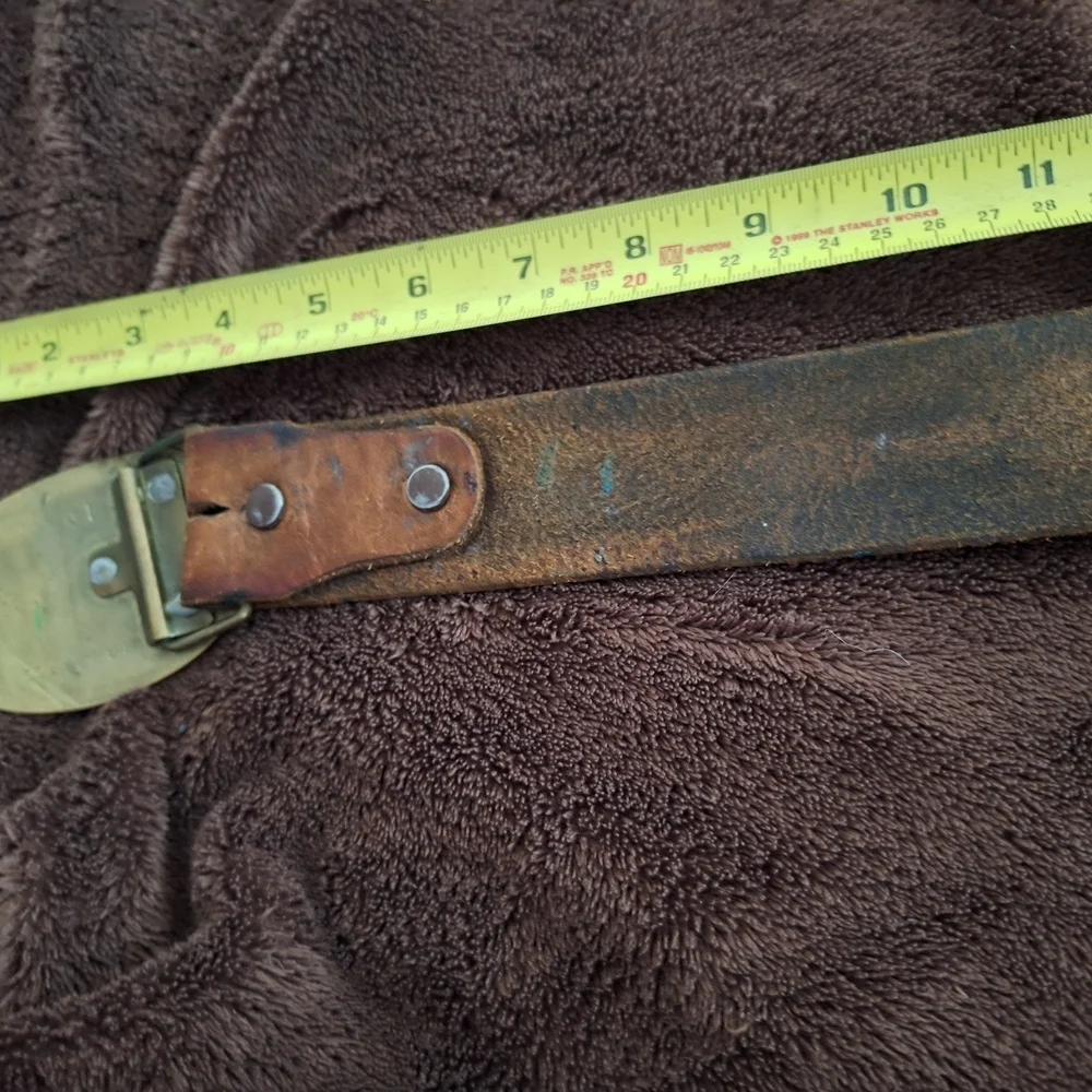 Ivan Hydem 1977 Brass With Brown Leather Belt with